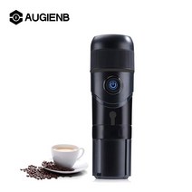 AUGIENB 휴대용 커피 메이커 자동차 커피 머신 USB 캡슐 커피 메이커 홈 여행용 완전 반자동 60ml 12V 15Bar