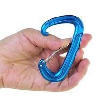 서핑 22KN 암벽 등반 경량 알루미늄 와이어 게이트 등산 잠금 캠핑 해먹 하이킹 스프링 스냅 후크 Carabiner