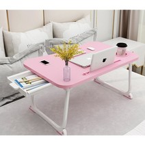 정연스코드 CareFree NT-5500 수납가능 노트북 테이블, 핑크