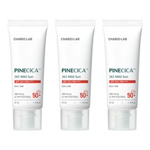 파인시카 소나무 시카 마일드 선크림 35ml 3개 SPF50+ PA++++ 차바이오랩 저자극 선크림, 단품