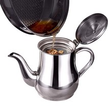 스텐레스 거름망 오일포트 기름정제기 기름찌꺼기 보관용기, 24oz