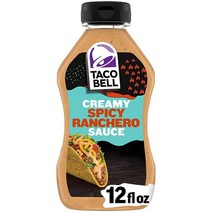 Taco Bell Spicy Ranchero 크리미 소스 354 9ml (12 5온스) (8팩) 미국직송 321242, 1 Count (Pack of 8)