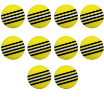 탁구공수거기 볼캐처 뜰채 10 개/가방 EVA 폼 골프 공 실내 연습 부드러운 무지개 스펀지 레드/블루/옐로우, 04 Yellow