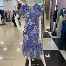 린 프랄워 프린트 플리츠 원피스