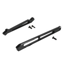 1 세트 금속 전면 및 리어 스티어링 지원 마운트 섀시 브레이스 arrma Kraton 6S 1/8 RC 자동차 업그레이드 부품, 하나, 검은 색