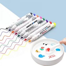 마법의 물 그림 펜 812 색상 플로팅 낙서 드로잉 조기 교육 매직 화이트보드 마커, spoon