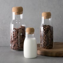 노르만 코르크 내열유리병 3size, 600ml