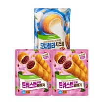 풀무원 트위스트꽈배기 단팥 336g 2개+ 모짜렐라 치즈볼 360g 1개, 꽈배기단팥 336gx2봉_호떡 계피 400gx1봉