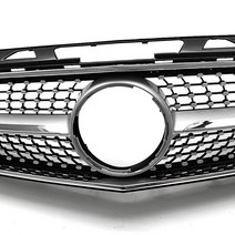 메르세데스 벤츠 CLS 클래스 W218 11년-14년 CLS350 다이아몬드 스타일 프론트 그릴 레이싱 실버 범퍼 후드, 01 은