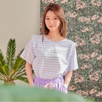 반에이크오 반에이크오 델리 숄더프릴 티셔츠_XOB06TSME15Z