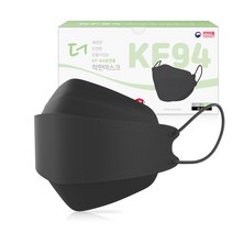 [식약처 의약외품]국산 KF-94 더착한 보건용 황사방역용 마스크 대형 3D입체형 블랙 박스포장 50매 100매, 50개입, 2개