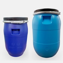 HDPE un용기 공드럼통 플라스틱 PE 드럼용기 판매 프라스틱 폐기물 화학통 물탱크 30L 60L