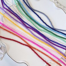 [100알]4mm 코팅 라운드볼 15종 5-01 비즈목걸이 악세사리만들기 공예재료 diy, 그레이