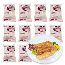 가나안식품 [도매] 통오리훈제 10팩 대용량 업소용 통(뼈제거) 캠핑음식, 800g