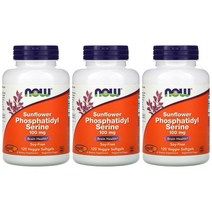 나우푸드 포스파티딜세린 해바라기 레시틴 100mg 120정 3통 sorbitol