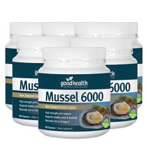 굿헬스 초록입홍합 머슬 6000mg 300캡슐 6통, 6개