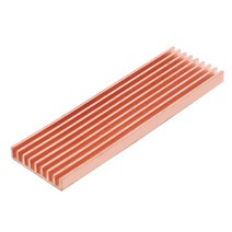 순수 구리 히트 싱크 쿨러 히트 싱크 M.2 NGFF 2280 PCI-E NVME SSD 두께 1.5 / 2 / 3 / 4mm 용 열전 도성 접착제, 4 mm_3