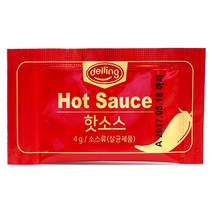 푸드올마켓_ 델링 일회용 핫소스 한박스(4g x 1000ea), 단품, 단품