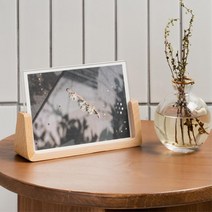 모던 심플한 탁상용 우드 사진 포토 액자 / 거실인테리어액자 사진퍼즐 가족액자 거실, 진브라운