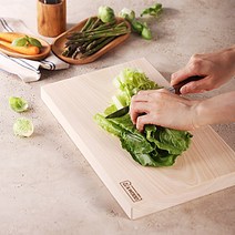 지밴우드 편백나무도마 수제 통원목 고급 라운딩 무절 사각 캠핑 플레이팅 도마, 사각반절