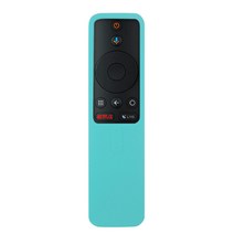 xiaomi mi box s 4x tv 스틱 용 원격 제어 커버 블루투스 호환 wifi 스마트 케이스 실리콘 피부 친화적 인 충격 방지, 협력사, 하늘색