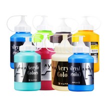미술용 아크릴컬러물감 낱색 알파색채 500ml 1개, 954번 샙그린