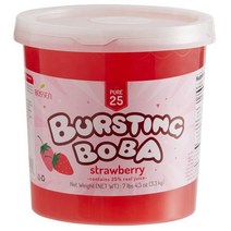 Bossen Pure25 Strawberry Bursting Boba 보센 버스팅 팝핑 보바 딸기 토핑 3.3kg