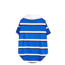 캐주얼 강아지 옷 셔츠 파란색 흰색 줄무늬 애완 동물 의류 패션 인쇄 편안한 유행 봄 가 소녀 소년 도매, 01 1_05 XL