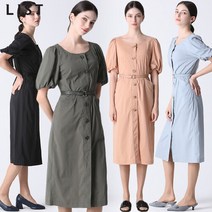 신세계TV쇼핑 [리스트] 벨티드 퍼프 라운드넥 원피스