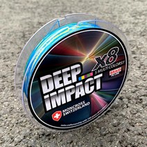 몽크로스 딥임팩트 300M 8합사 5색컬러 민물 바다 루어 낚시줄 합사줄