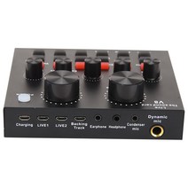 USB 5.0 오디오 사운드 카드 외장 헤드셋 마이크 웹캐스트 라이브 방송 V8, 한개옵션0