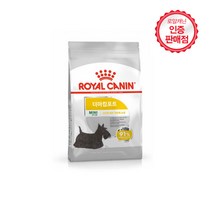 로얄캐닌 반려견 건강관리 첫 단계 건식 습식 사료, 독 미니 더마컴포트 건식 사료 3kg(피부개선)