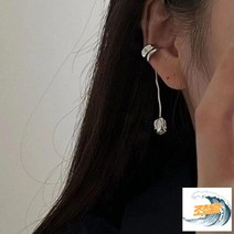 장미 순은 귀걸이 개성있는 S925