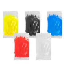 칼론 KR-CTS 케이블타이 소 100개입 100mm 랜선 배선 줄 끈 홀더 고정 와이어 인터넷선 PC 컴퓨터 작업장 책상 공구 나일론 톱니 후크 꼬임방지 클립 인장력, 화이트