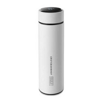 [기타브랜드] 온도계텀블러 스마트 보온병 500ml 화이트, 옵션:블랙
