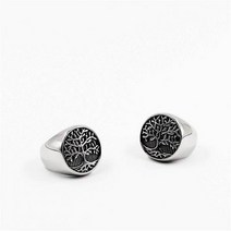 [벨가] 써지컬스틸 빈티지 나무 남자 반지 (5452540)