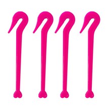 헤어 밴드 고무 커터 리무버 도구 살롱 모자를 쓰고 있죠 컷 나이프 스타일링 액세서리 4/2/1 개, 16 Rose Red 4Pcs