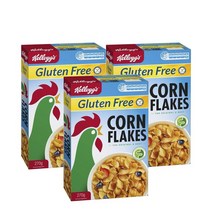 켈로그 콘 플레이크 글루텐 프리 270g Kelloggs Corn Flakes Cereal, 3팩