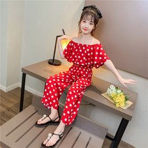 알럽주니 아동용 땡땡이 점프슈트