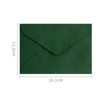 결혼식 초대장 편지 봉투 대마 직조 우편물용 10 개/묶음, 02 green