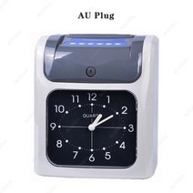 출근 퇴근 기록 실시간 출퇴근 카드 기록부 지문인식 사무실 공장 창고 시간 을위한 전자 직원 시간 시계 레코더 출석 타임 기계 38, 다크 그레이 AU 플러그