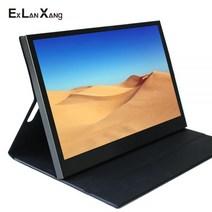 34인치모니터 와이드 세로 모니터 13.3 인치 1920x1080 IPS FHD LCD 화면 HDMI USB 입력 얇은 게임 휴대용, [01] Black, [01] 영국 플매트 카펫 러그