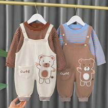 큐트베어면멜빵세트
