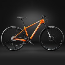 입문용 MTB 산악 27.5 인치 29 탄소 섬유 산악 자전거 크로스 컨트리 유압 디스크 브레이크 잠금 댐핑 포함, 04 orange_01 27.5 inch_01 27