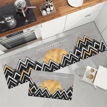 층간소음 매트 아파트 주방 바닥 매트 침실 거실 긴 침대 옆 러그 복도 부드럽고 세탁 가능한 카펫 미, 14 14_01 40cmx60cm 1pc