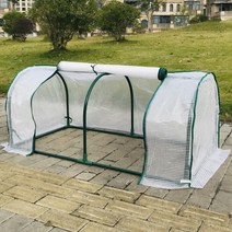 미니 비닐하우스 조립식 옥상 텃밭 온실 다육이 고양이, 백색pe