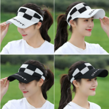 (니양몰) 구멍송송 뛰어난 통기성 밴딩 디자인 편안한 스타일리스 체스 콜프캡모자 썬캡