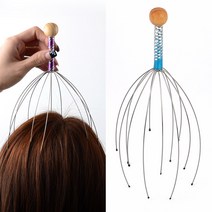 셀프머리지압 두피마사지 두피관리기 1P 모발 두피마사지기 핸디, 단품