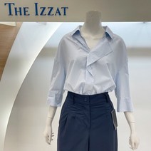 더아이잗 부천점 언발 프릴 카라 롤업 블라우스 (IK6M0BL90_420)