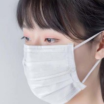 엣지마녀 화이트 일회용 건강 덴탈마스크 50매 3중필터마스크 유해먼지차단, 1개, 50개